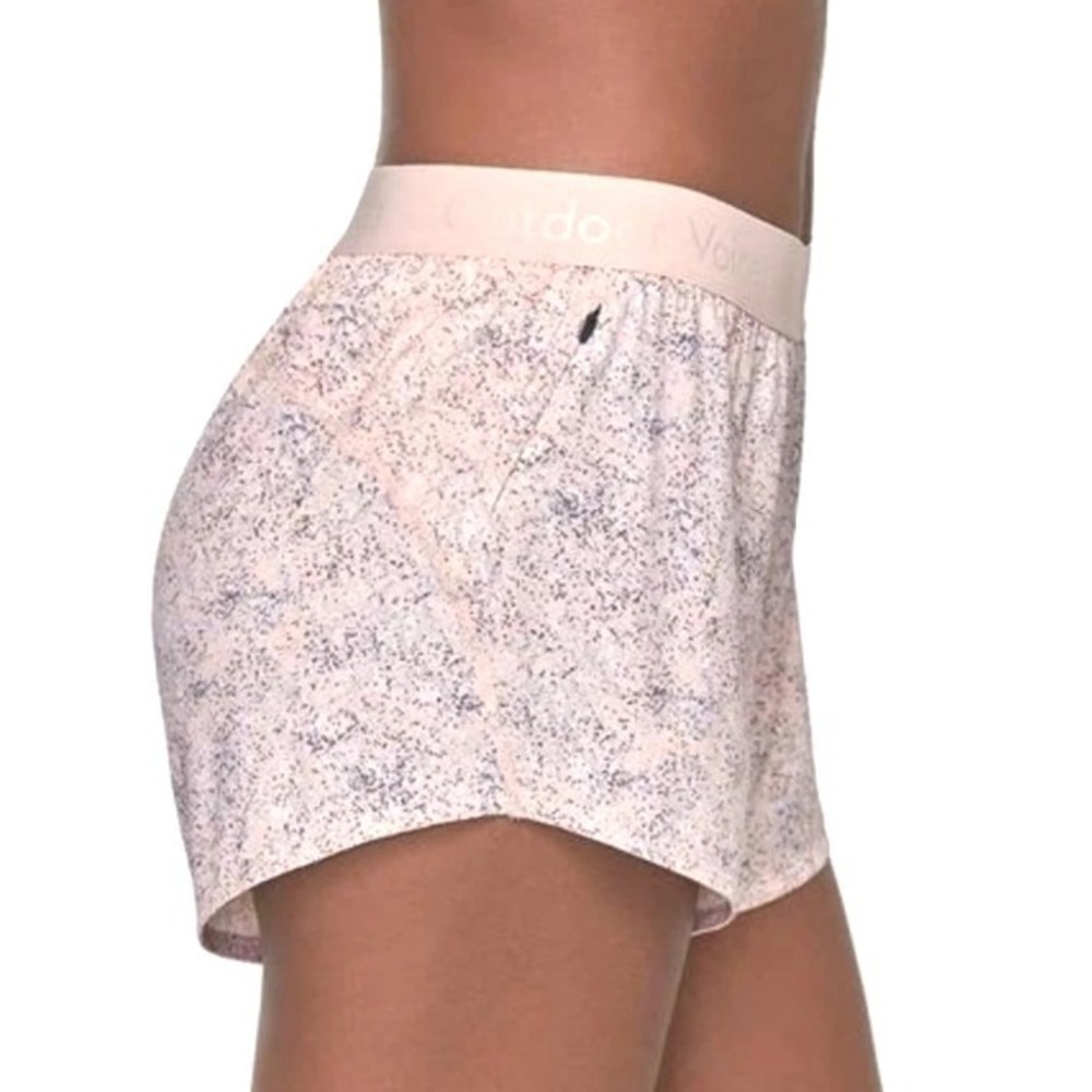 OUTDOOR VOICES Relay Running Athletic Lightweight Shorts Pebbled Pink Sz L